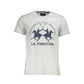 La Martina Gray Cotton Men T-Shirt