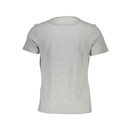 La Martina Gray Cotton Men T-Shirt