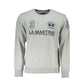 La Martina Gray Cotton Men Sweater