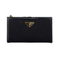 Prada Black Leather Leather Leather Wallet