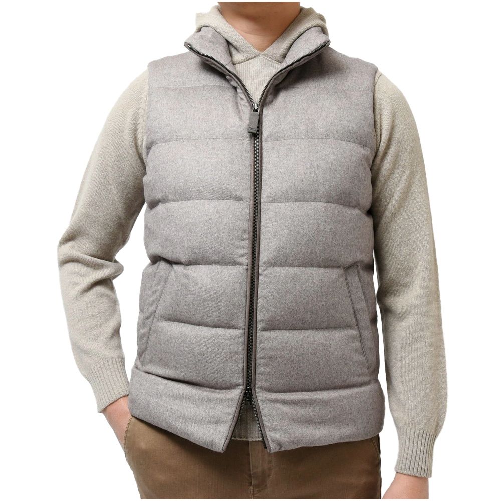 Herno Gray Silk Vest