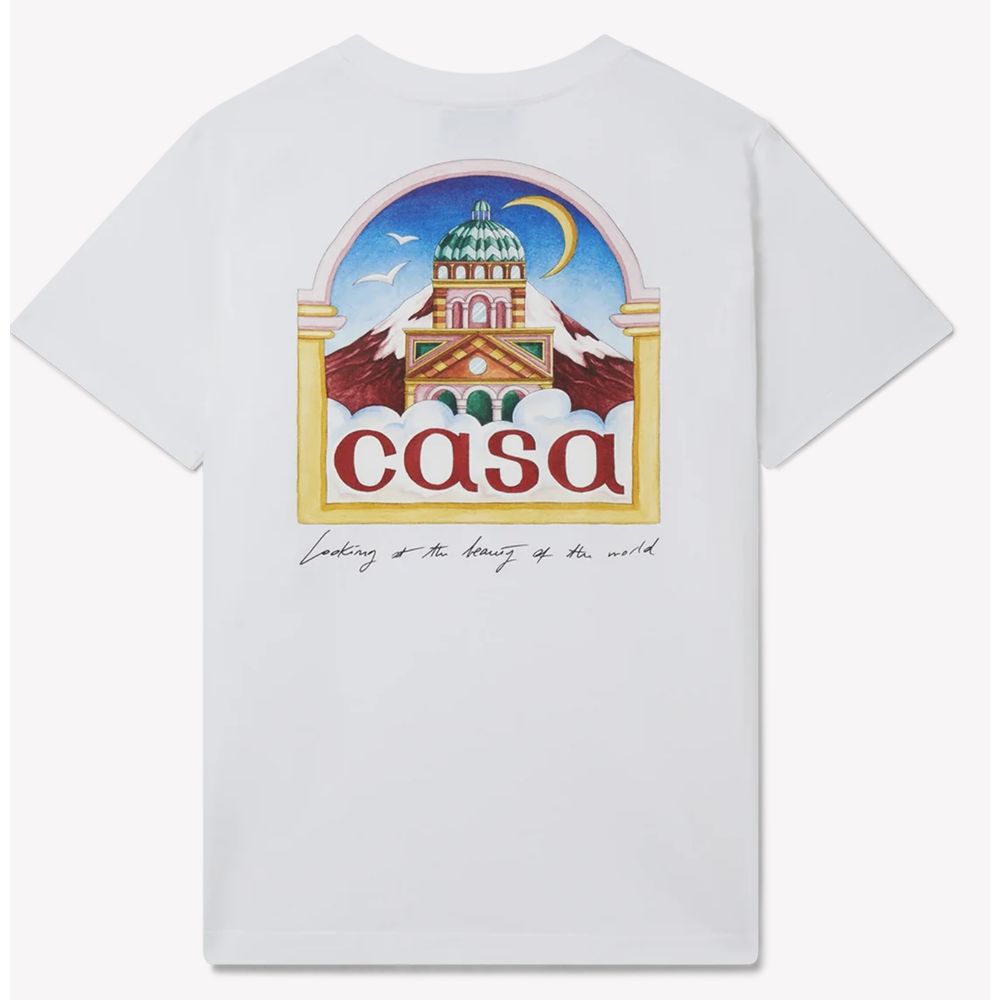 Casablanca White Cotton Men's T-Shirt