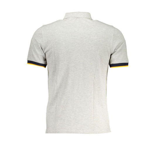 K-WAY Gray Cotton Polo Shirt