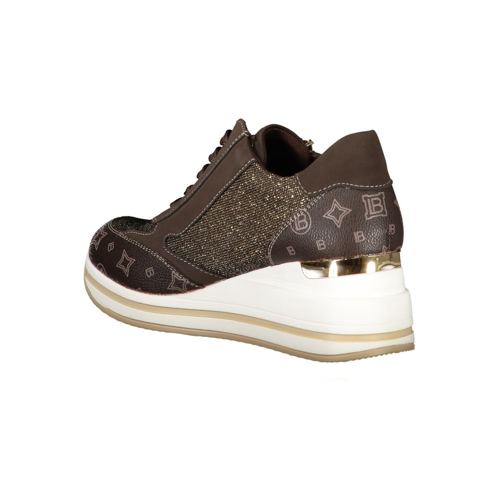 Laura Biagiotti Brown Polyester Women Sneaker