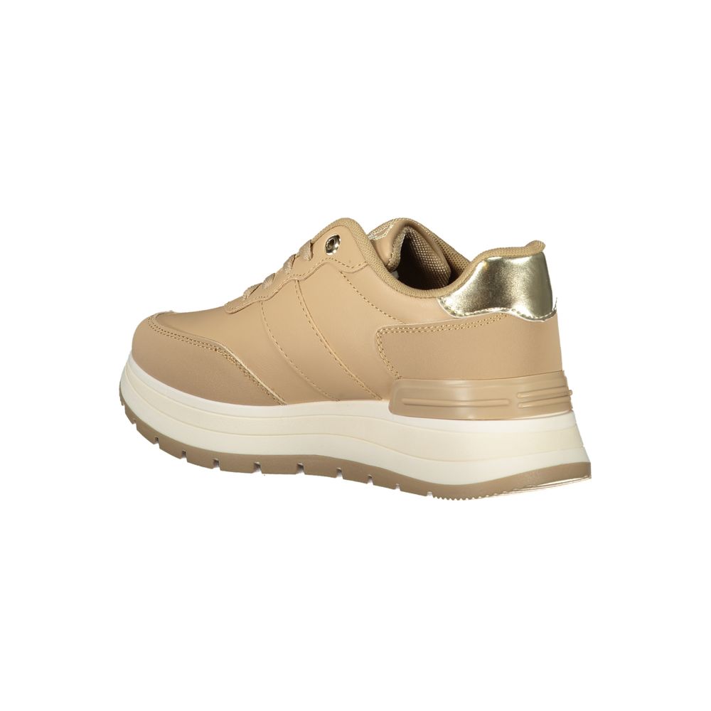 Laura Biagiotti Beige Polyethylene Women Sneaker