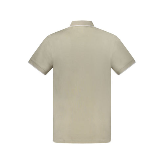 Hugo Boss Beige Cotton Men Polo Shirt