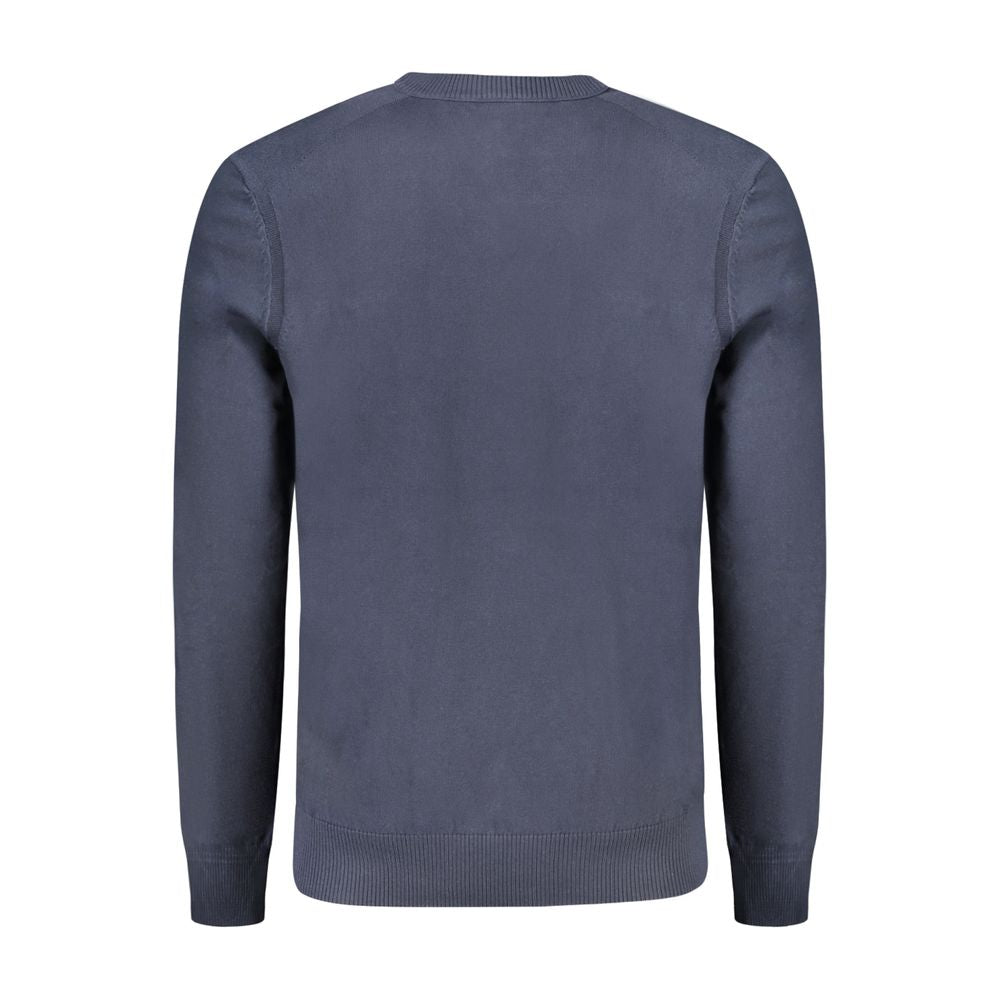 Hugo Boss Blue Cotton Men Sweater