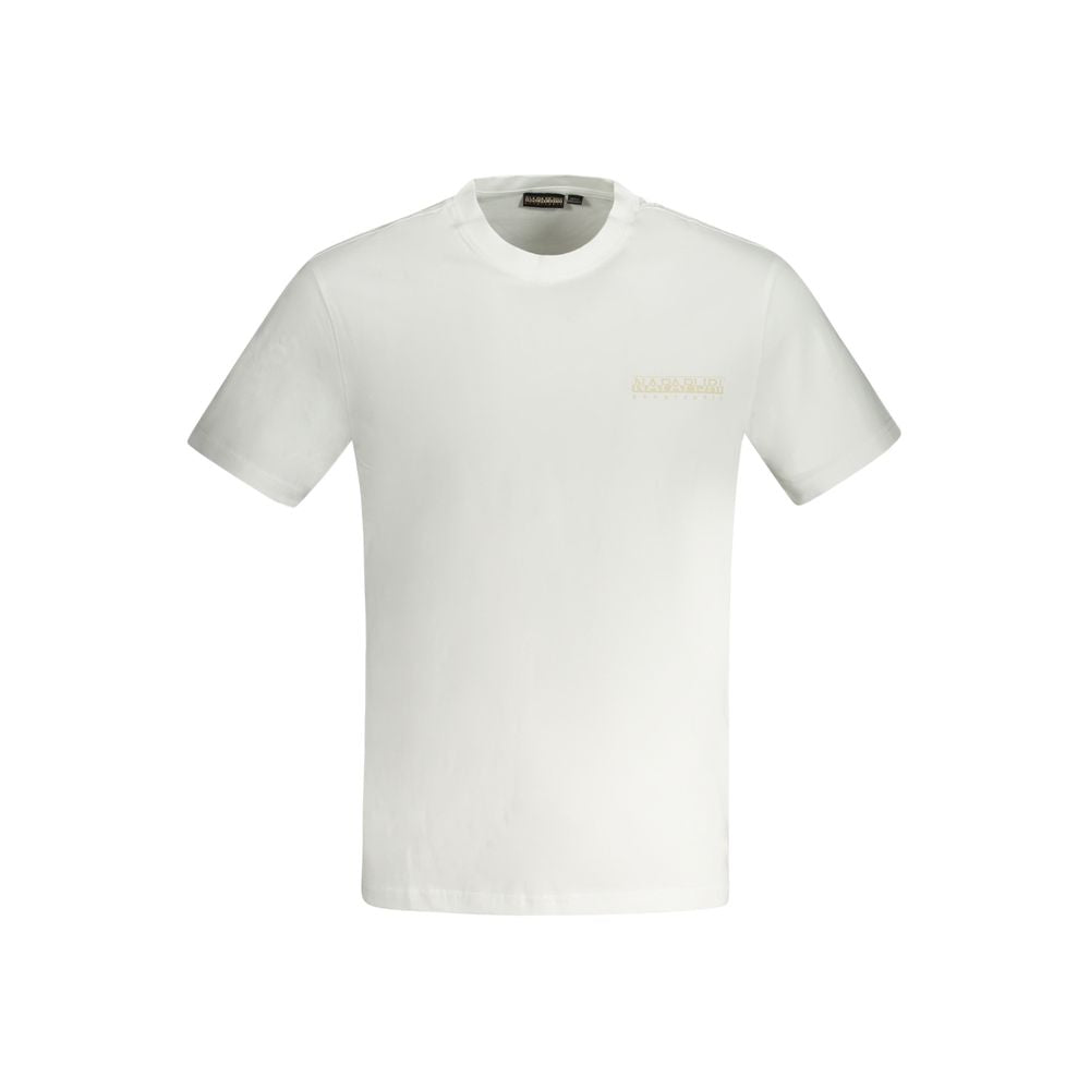 Napapijri White Cotton Men T-Shirt