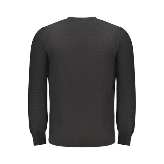 Hugo Boss Black Cotton Men Sweater