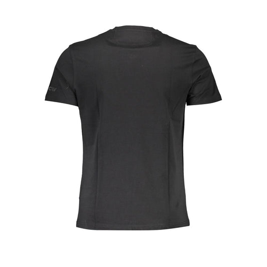 La Martina Black Cotton Men T-Shirt