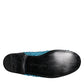 Dolce & Gabbana Blue Sequined Loafers Formal Dress Shoes