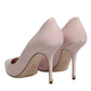 Dolce & Gabbana Pink Patent Leather Stiletto Heel Pumps Shoes