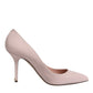 Dolce & Gabbana Pink Patent Leather Stiletto Heel Pumps Shoes