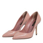 Dolce & Gabbana Pink Patent Leather Stiletto Heel Pumps Shoes
