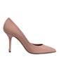 Dolce & Gabbana Pink Patent Leather Stiletto Heel Pumps Shoes