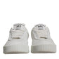 Dolce & Gabbana White Miami Leather Low Top Sneakers Shoes