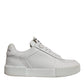 Dolce & Gabbana White Miami Leather Low Top Sneakers Shoes