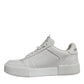 Dolce & Gabbana White Miami Leather Low Top Sneakers Shoes