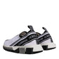 Dolce & Gabbana White Black Slip On Sorrento Sneakers Shoes