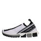 Dolce & Gabbana White Black Slip On Sorrento Sneakers Shoes