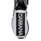 Dolce & Gabbana White Black Slip On Sorrento Sneakers Shoes
