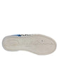 Dolce & Gabbana White Blue Logo Portofino Sneakers Shoes