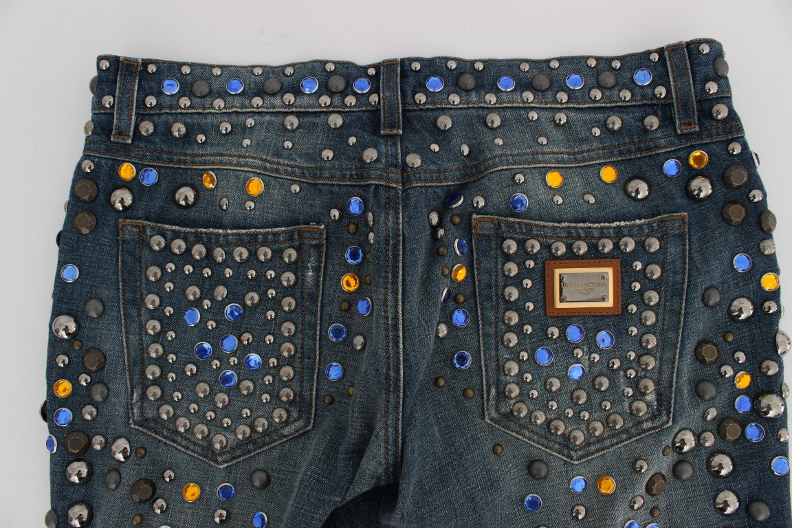 Dolce & Gabbana Enchanted Sicily Crystal Embellished Jeans