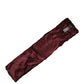 Dolce & Gabbana Black Red Stripe Fur Shawl Neck Wrap Scarf
