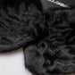 Dolce & Gabbana Black Lamb Fur Collar Women Neck Wrap Scarf