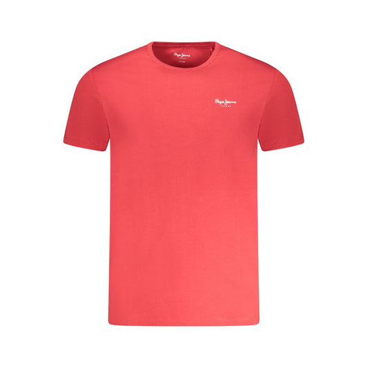 Pepe Jeans Red Cotton Men T-Shirt