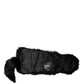 Dolce & Gabbana Black Fox Fur Neck Wrap Warmer Winter Scarf