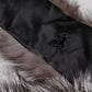 Dolce & Gabbana Gray Fox Fur Neck Wrap Warmer Winter Scarf