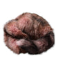 Dolce & Gabbana Pink Frost Fox Fur Neck Warmer Winter Scarf