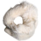 Dolce & Gabbana White Fox Fur Neck Wrap Warmer Winter Scarf