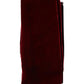 Dolce & Gabbana Bordeaux Cotton Silk Fringe Shawl Wrap Scarf