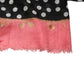 Dolce & Gabbana Black White Polka Dots Fringes Wrap Scarf