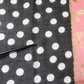 Dolce & Gabbana Black White Polka Dots Fringes Wrap Scarf