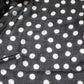 Dolce & Gabbana Black White Polka Dots Fringes Wrap Scarf