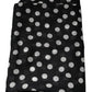 Dolce & Gabbana Black White Polka Dots Fringes Wrap Scarf