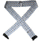 Dolce & Gabbana White Blue Polka Dotted Silk Skinny Scarf