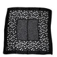 Dolce & Gabbana Black Floral Silk Square Wrap Shawl Scarf