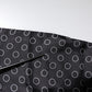 Dolce & Gabbana Black Circles Silk Fringes Shawl Wrap Scarf
