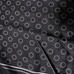 Dolce & Gabbana Black Circles Silk Fringes Shawl Wrap Scarf