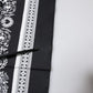 Dolce & Gabbana Black Logo Monogram Cotton Handkerchief Scarf