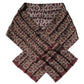 Dolce & Gabbana Bordeaux Printed Silk Neck Wrap Shawl Scarf
