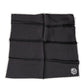 Dolce & Gabbana Black Crown Logo Square Handkerchief Scarf