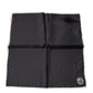 Dolce & Gabbana Black Crown Logo Square Handkerchief Scarf