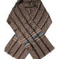Dolce & Gabbana Brown Fantasy Silk Neck Wrap Shawl Scarf