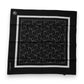 Dolce & Gabbana Black Patterned Cotton Handkerchief Scarf
