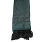Dolce & Gabbana Dark Green Fantasy Fringes Neck Wrap Scarf